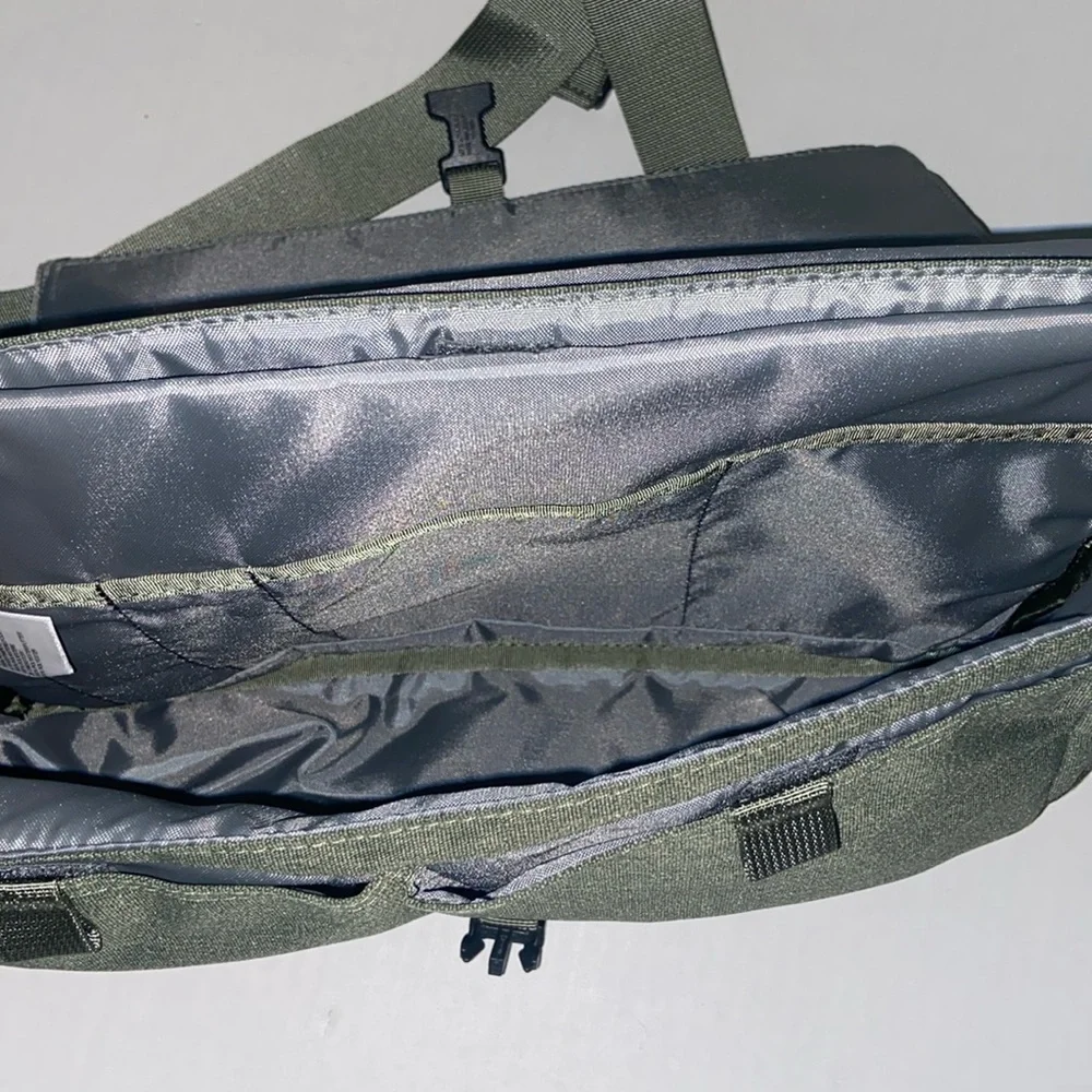 The North Face Green Satchel Messenger Outdoor Bag.